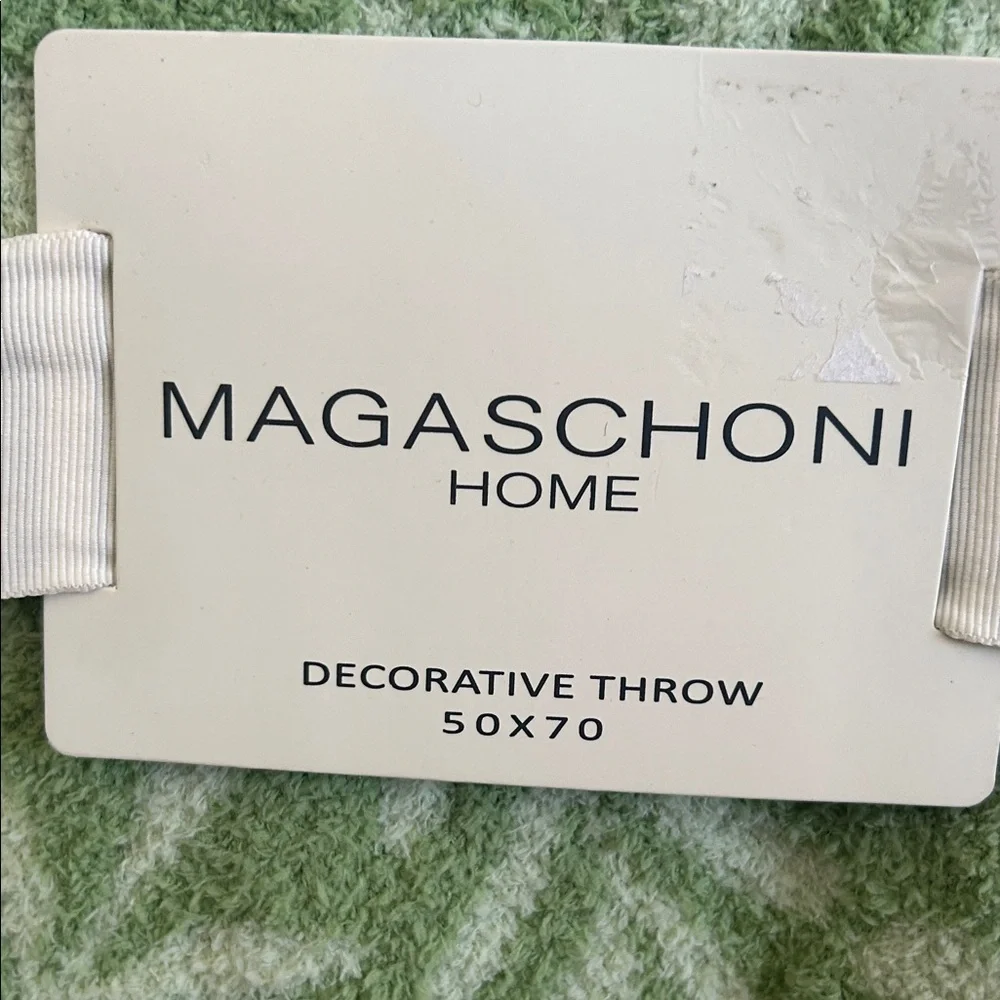 Magaschoni Home Pale Green Decorative Throw - Picture 2 of 5
